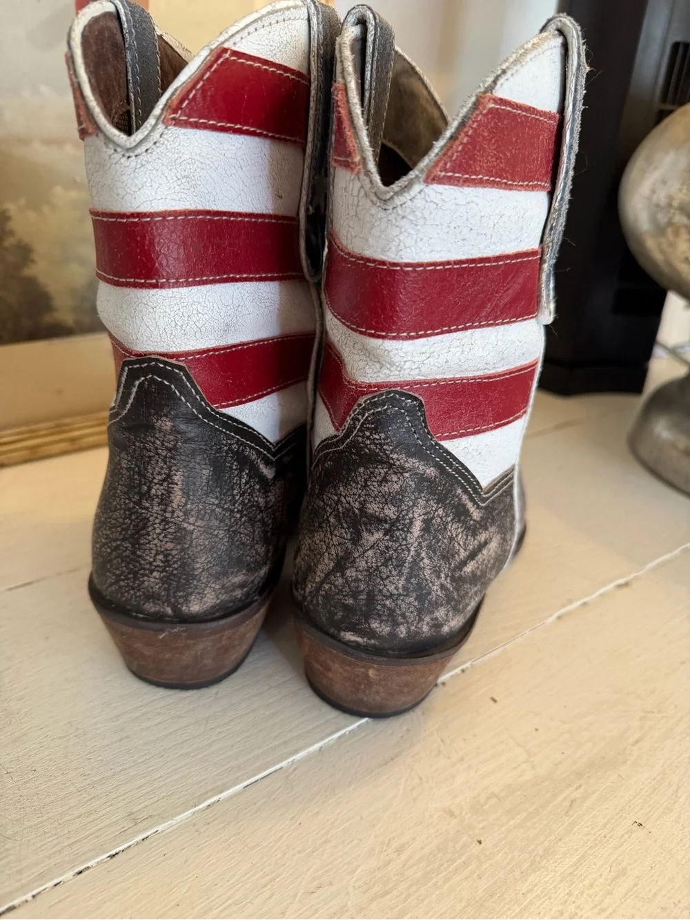 Roper American flag shorty cowboy boot 8.5 women’s like new - Picture 4 of 8